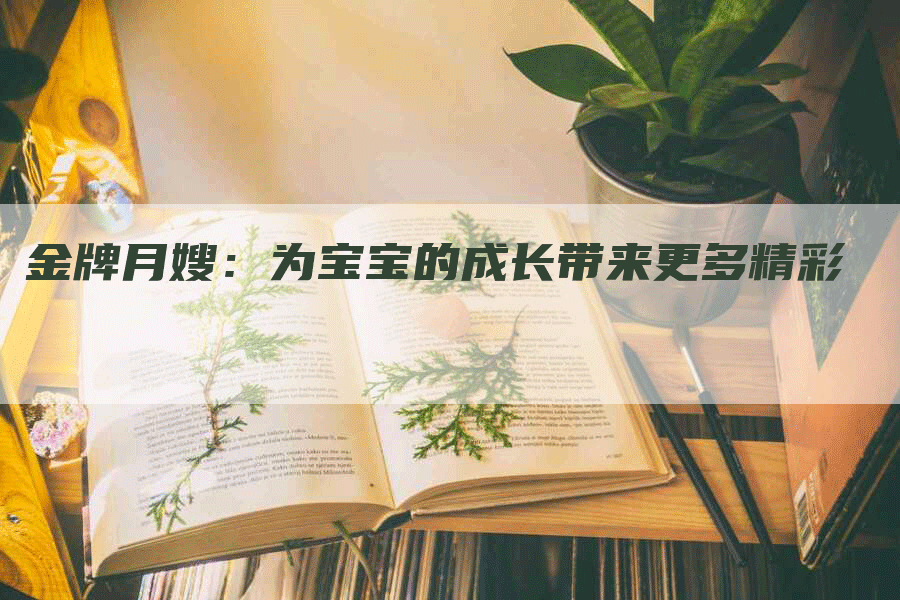 金牌月嫂：为宝宝的成长带来更多精彩