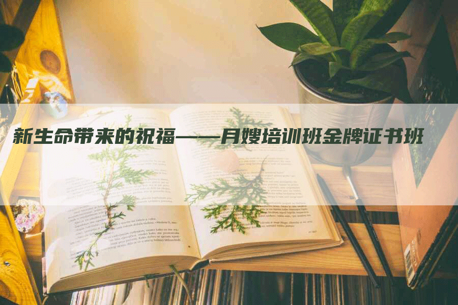 新生命带来的祝福——月嫂培训班金牌证书班-速上门月嫂网